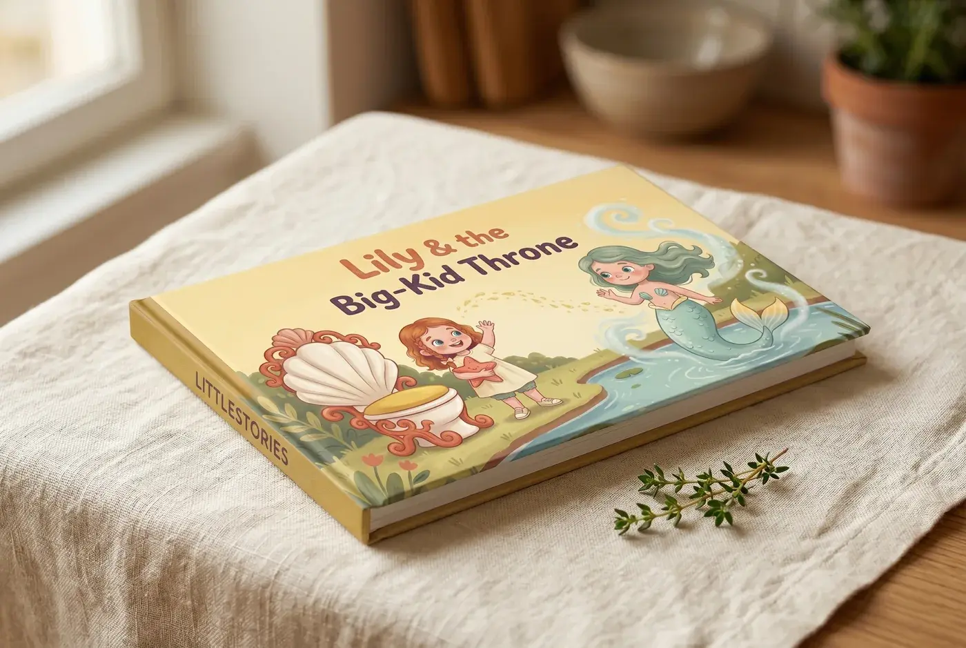 Personalized bibliotherapy storybook for potty