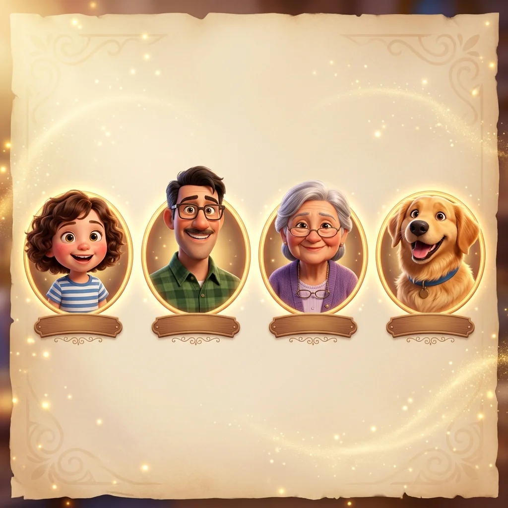 Add dad, grandma, and the dog